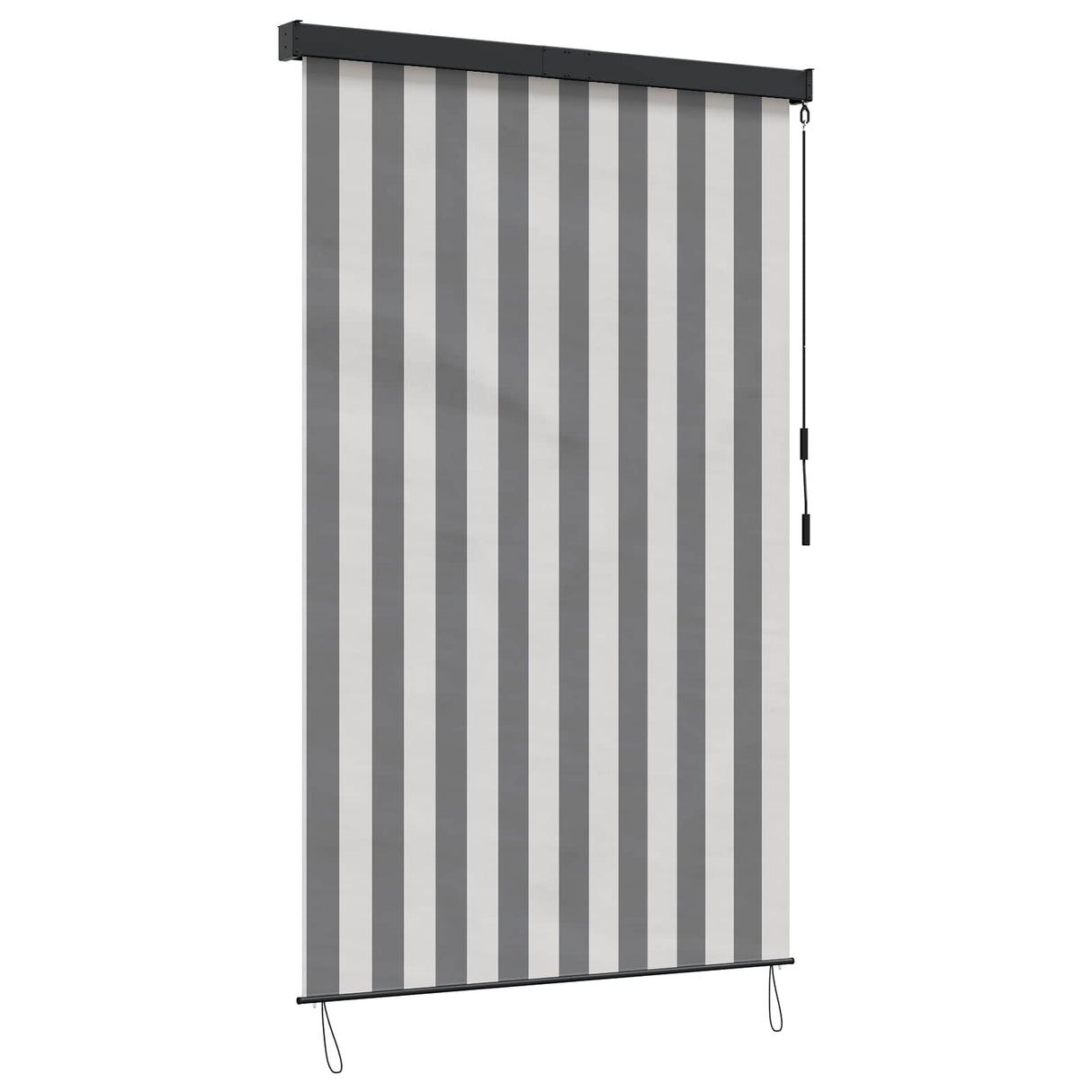 vidaXL Rolgordijn voor buiten 60x250 cm blauw en wit