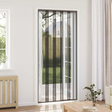 vidaXL Fly Screen Door Curtain 100x220 cm polyester mesh black