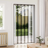 vidaXL Fly Screen Door Curtain 100x220 cm polyester mesh black