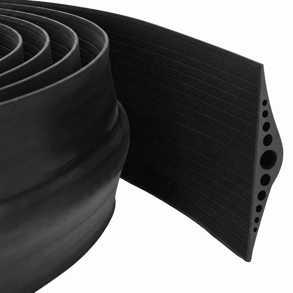 vidaXL Garage Vloerafdichting Zwart 112 x 20 mm 5,5 m EPDM-rubber
