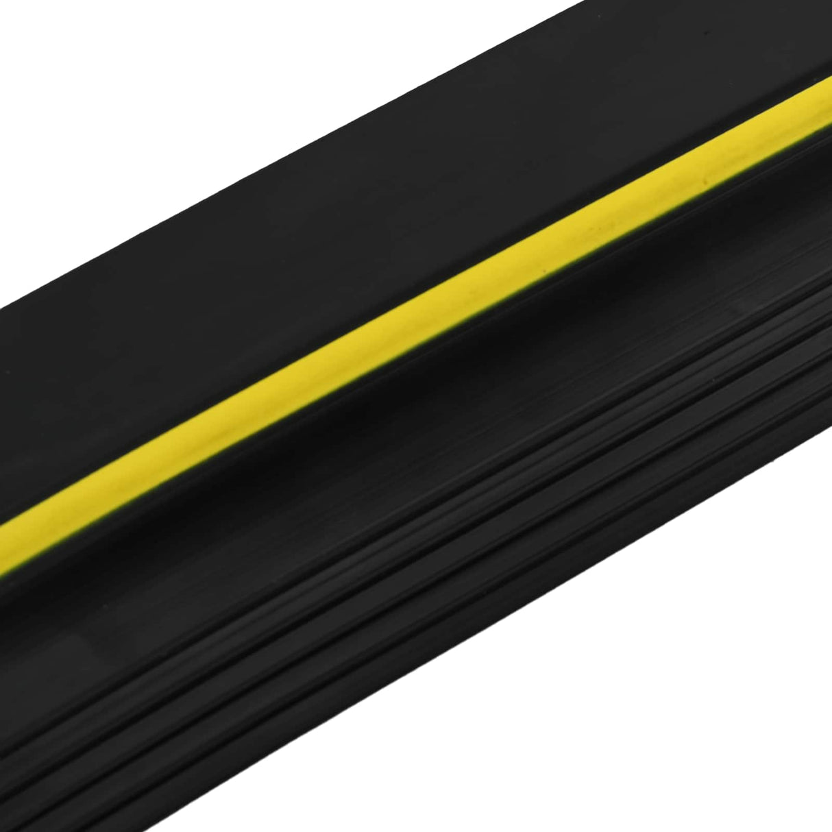 vidaXL Garage Vloerafdichting Zwart en Geel 12 x 90 mm 5,5 m PVC