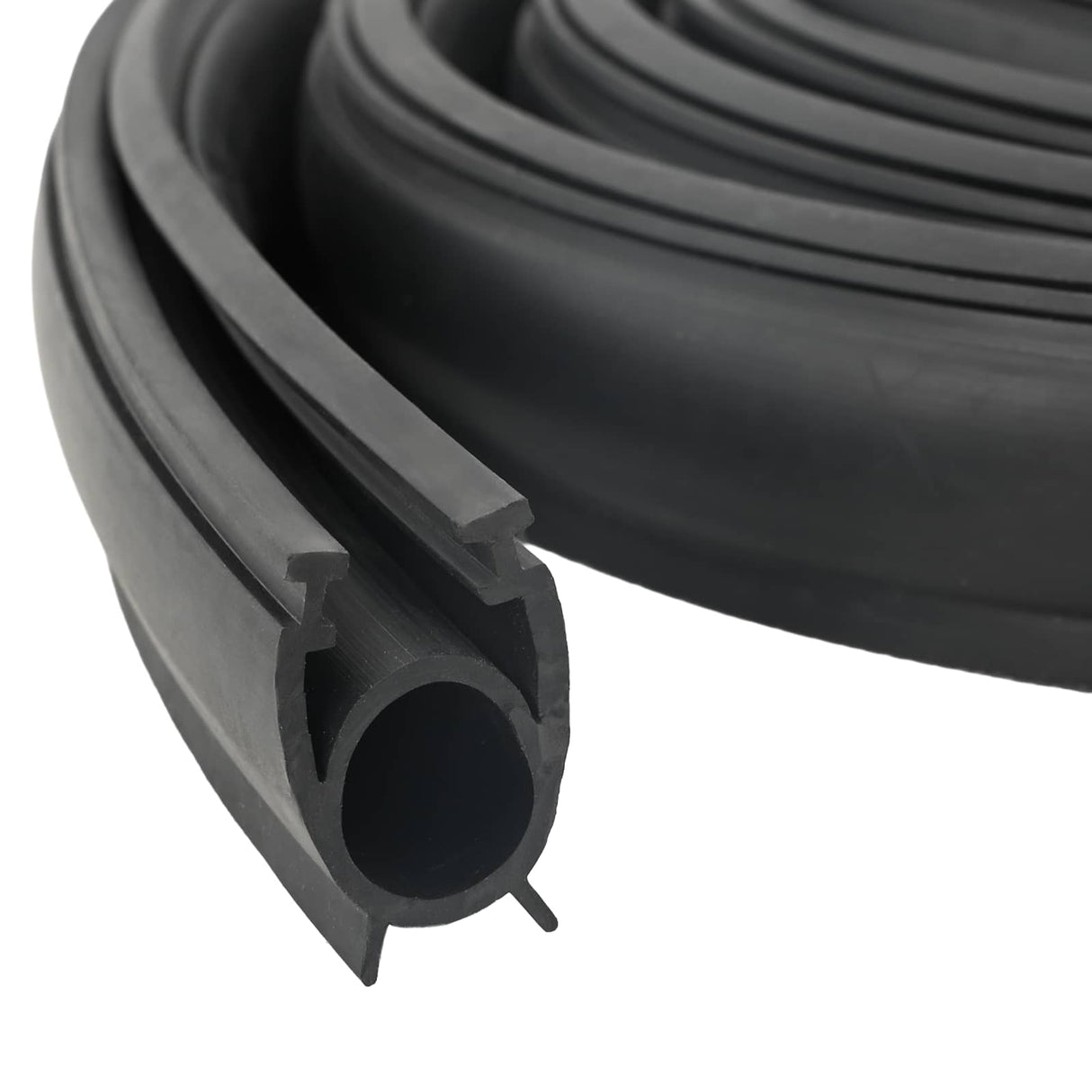 vidaXL Garage Door Seal Black 41 x 33 mm 5.5 m PVC