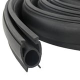 vidaXL Garage Door Seal Black 41 x 33 mm 5.5 m PVC