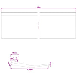 vidaXL Garage Door Seal Black 41 x 33 mm 5.5 m PVC