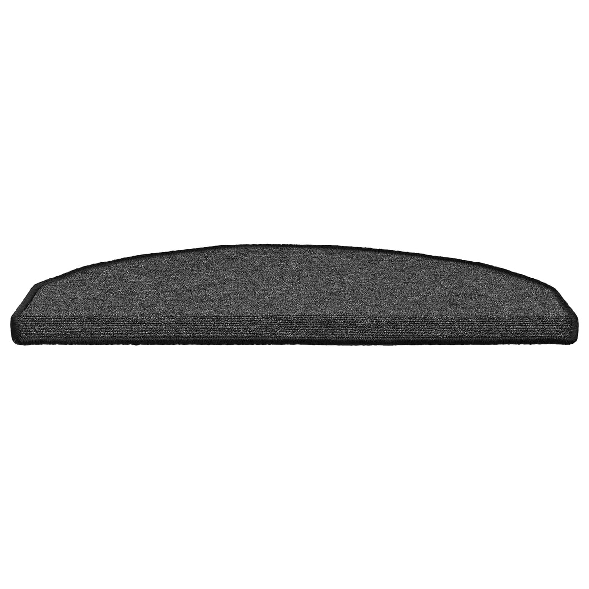 vidaXL Stair Mats 15 pcs 56x17x3 cm Anthracite Half Round