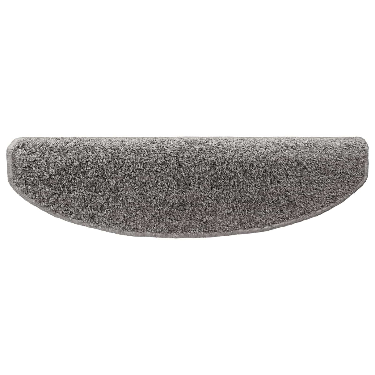 vidaXL Stair Mats 15 pcs 56x17x3 cm Grey Semi-circular