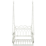 vidaXL Rocking Chair Steel 71 x 75 x 59 cm Antique White