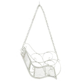 vidaXL Rocking Chair Steel 71 x 75 x 59 cm Antique White