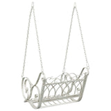 vidaXL Rocking Chair Steel 71 x 75 x 59 cm Antique White