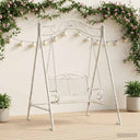 vidaXL Swing Frame Antiek wit 113 x 121,5 x 168 cm Staal