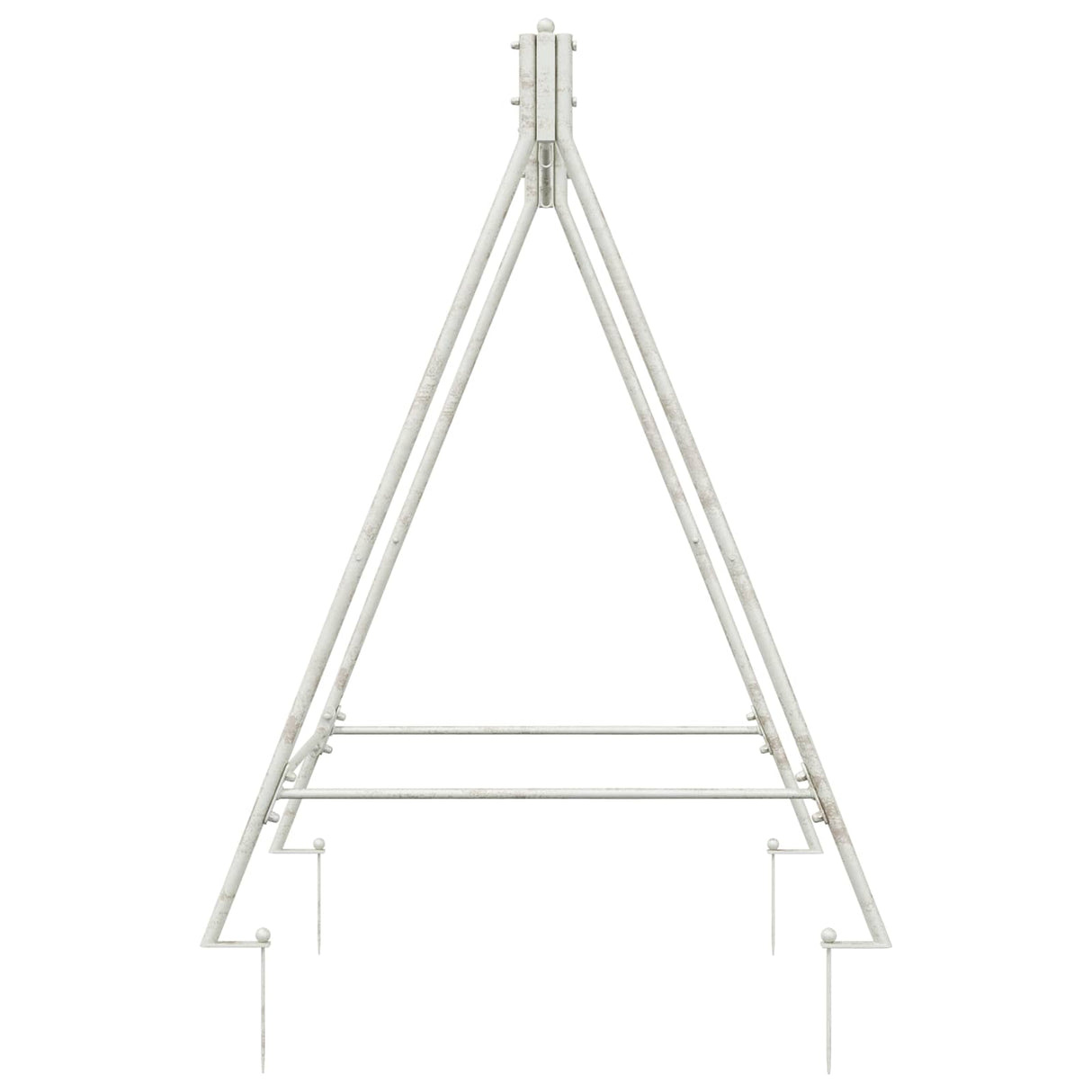 vidaXL Swing Frame Antiek wit 113 x 121,5 x 168 cm Staal