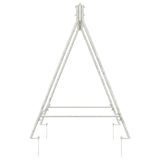 vidaXL Swing Frame Antiek wit 113 x 121,5 x 168 cm Staal