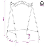 vidaXL Swing Frame Antiek wit 113 x 121,5 x 168 cm Staal