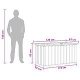vidaXL Garden Storage Box Green 109x67x65 cm