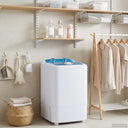 vidaXL Mini wasmachine met één tub 4,6 kg Blauw en Wit