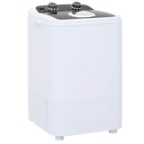 vidaXL Mini wasmachine met één tub 4,6 kg Blauw en Wit