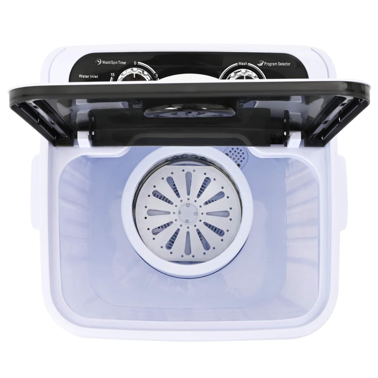 vidaXL Mini wasmachine met één tub 4,6 kg Blauw en Wit