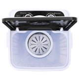 vidaXL Mini wasmachine met één tub 4,6 kg Blauw en Wit