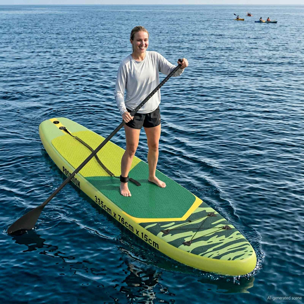 vidaXL Opblaasbare Stand Up Paddle Board HYDROS 305 x 76 x 15 cm voor