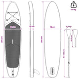 vidaXL SUP Board with Seat 2-in-1 POSEIDON 305 x 76 x 15 cm Green for
