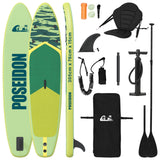 vidaXL SUP Board with Seat 2-in-1 POSEIDON 305 x 76 x 15 cm Green for