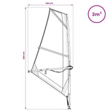 vidaXL Opblaasbare SUP Board met Zeil HYDROS 330 x 76 x 15 cm voor