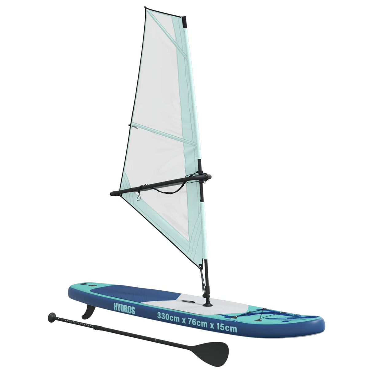 vidaXL Opblaasbare SUP Board met Zeil HYDROS 330 x 76 x 15 cm voor