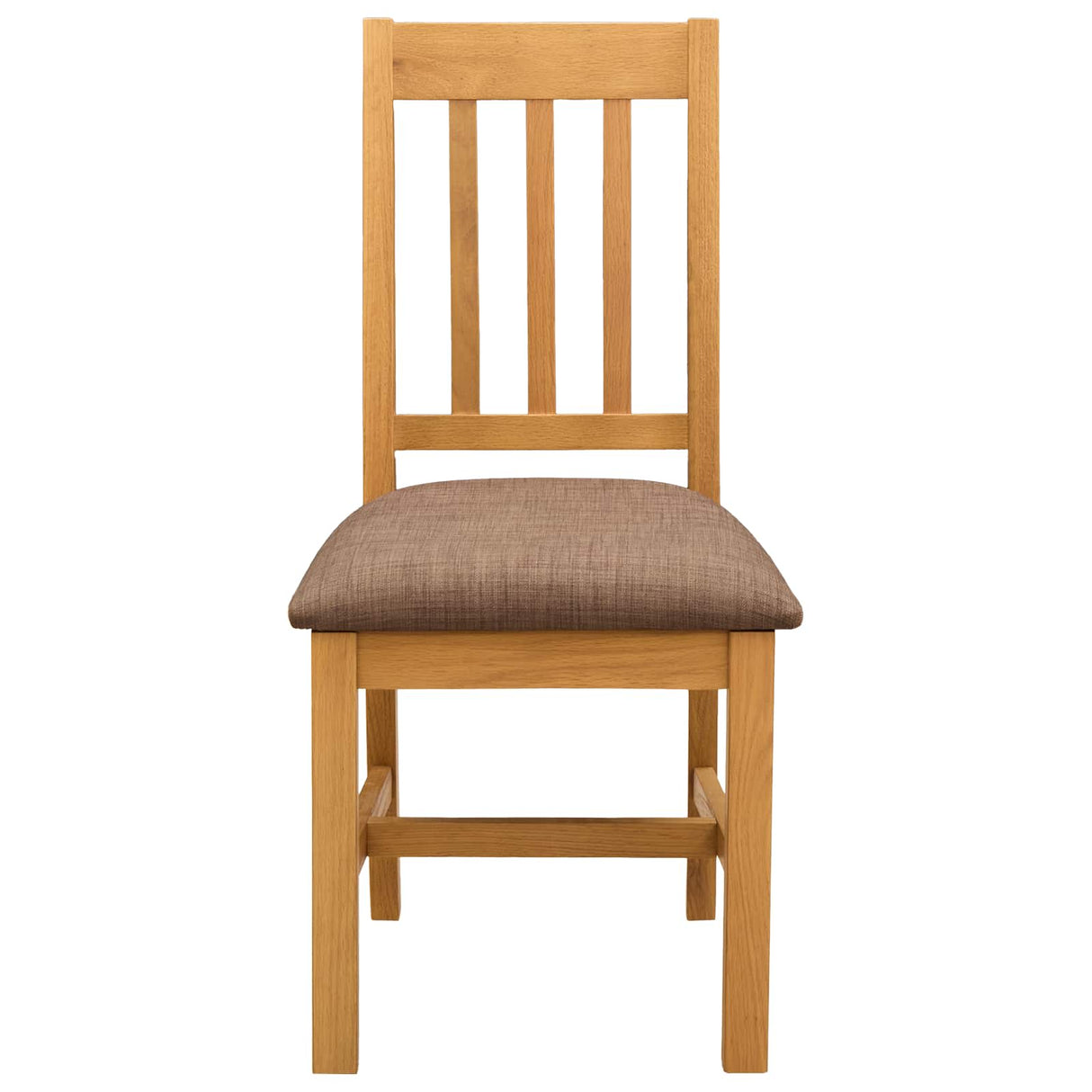 vidaXL Dining Chair VENLO 2 pcs Solid Oak Wood 45 x 53 x 92 cm