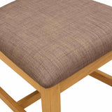 vidaXL Dining Chair VENLO 2 pcs Solid Oak Wood 45 x 53 x 92 cm