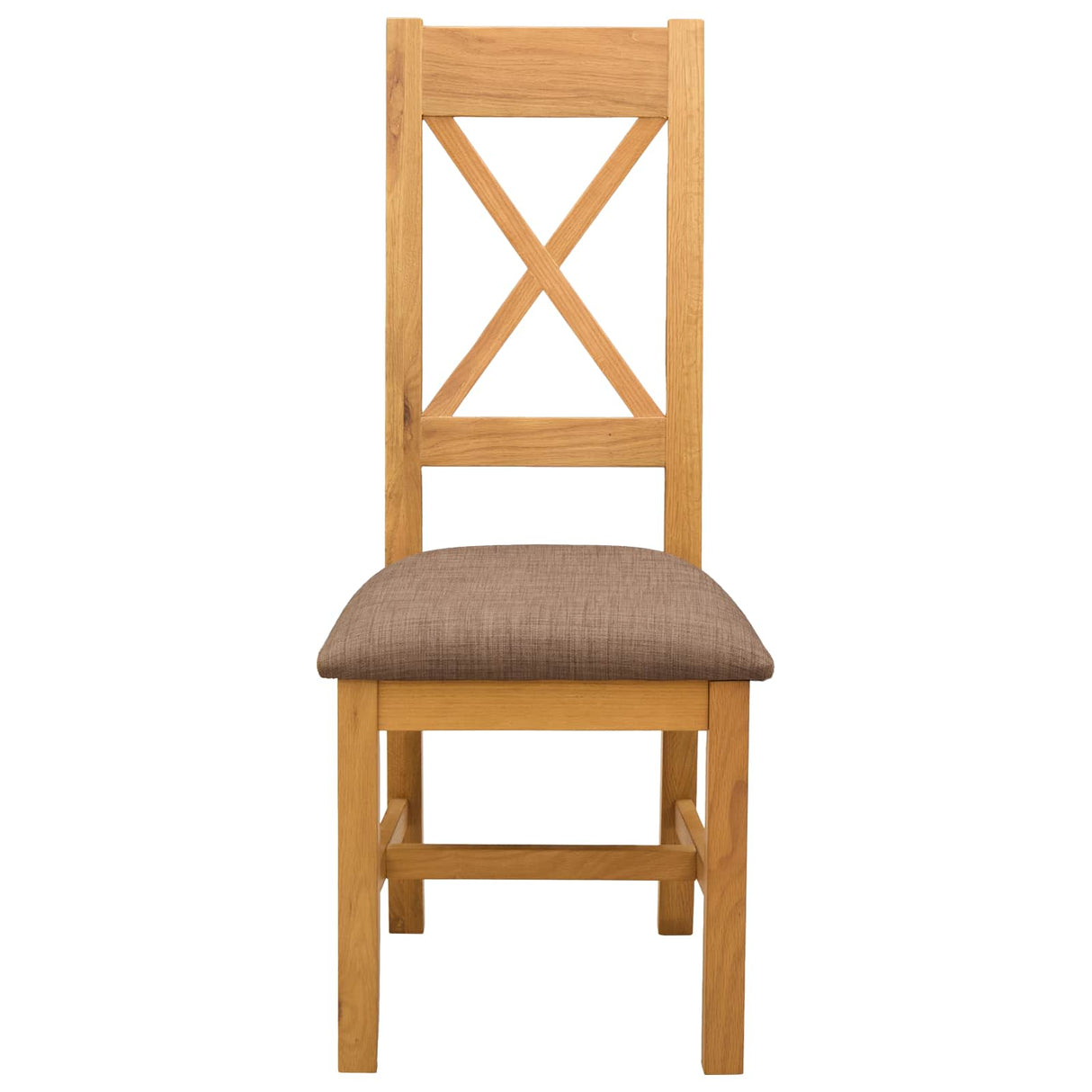 vidaXL Dining Chair 2 pcs Solid Oak Grey 45 x 54 x 105 cm