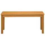 vidaXL Dining Bench 95 x 32 x 45 cm Solid Oak Natural