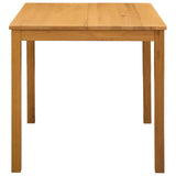 vidaXL Eettafel 75 x 75 x 75,5 cm Massief Eikenhout Naturel Vierkant