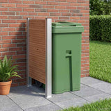 vidaXL Bin Enclosure Brown 161 x 85 x 115 cm Aluminium and WPC