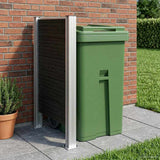 vidaXL Bin Enclosure Brown 161 x 85 x 115 cm Aluminium and WPC