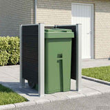 vidaXL Bin Enclosure Brown 161 x 85 x 115 cm Aluminium and WPC