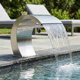 vidaXL Zwembadwaterval 45x30x60 cm roestvrij staal