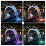 vidaXL Zwembadwaterval 45x30x60 cm roestvrij staal