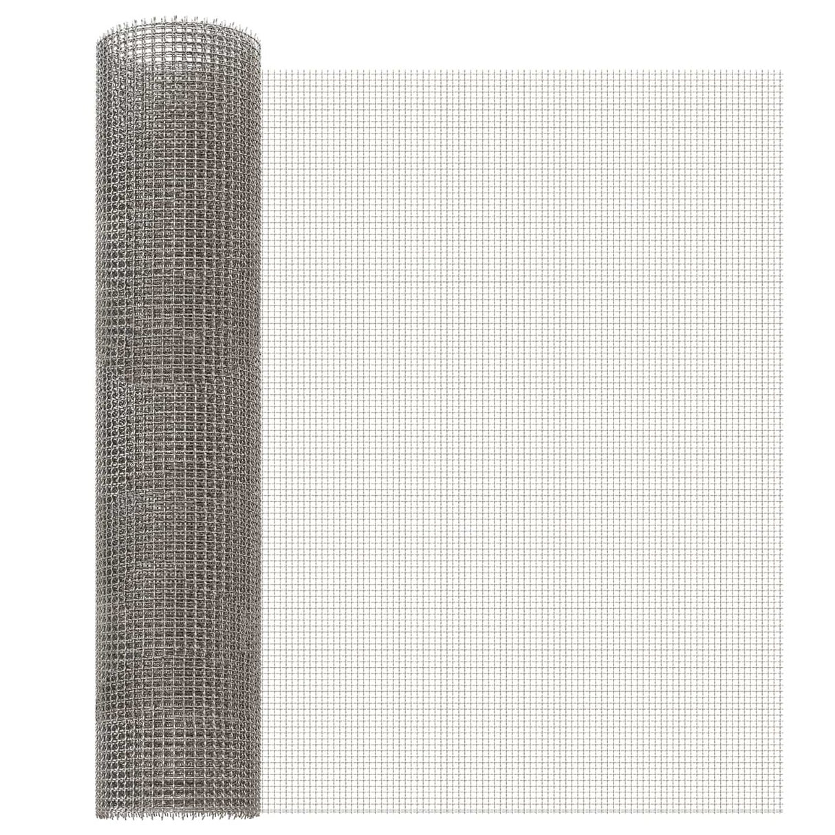 vidaXL Mesh Scherm 20 x 500 cm 20 Mesh Roestvrij staal 201