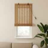 vidaXL Roller Blind with Curtains Natural 60 x 160 cm Bamboo