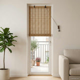 vidaXL Roller Blind with Curtains Natural 60 x 160 cm Bamboo