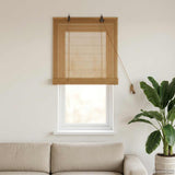 vidaXL Rolgordijn Bruin 40 x 160 cm Bamboe