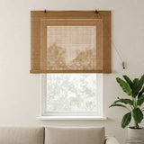 vidaXL Rolgordijn Bruin 40 x 160 cm Bamboe