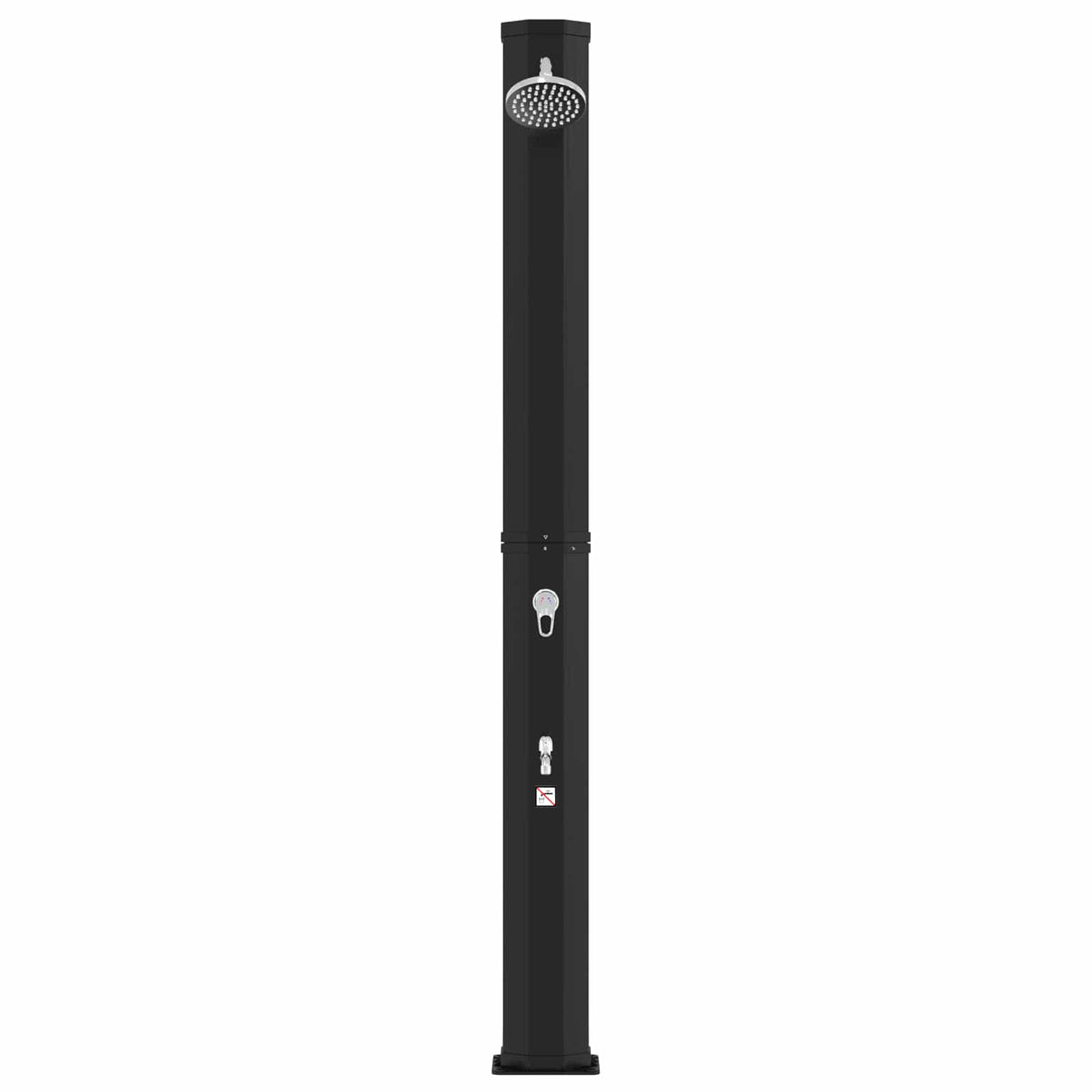 vidaXL Zonne-douche met douchekop en kraan 40 l PVC, ABS, Zinklegering