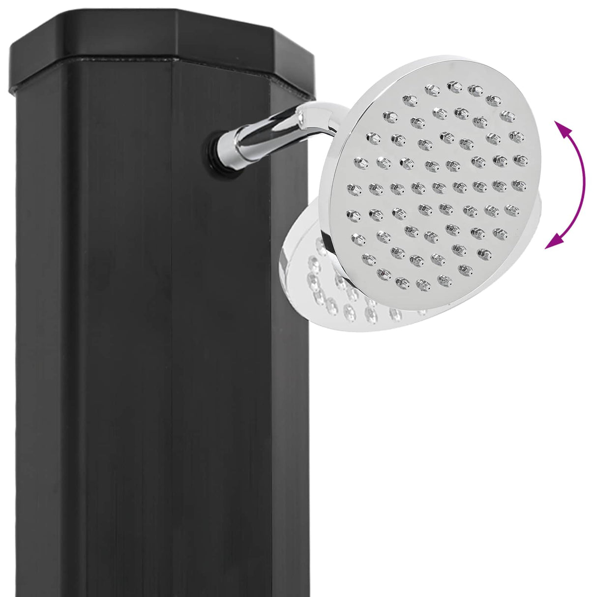 vidaXL Zonne-douche met douchekop en kraan 40 l PVC, ABS, Zinklegering