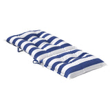 vidaXL Outdoor Cushion 2 pcs Blue and White 120 x 50 x 7 cm Fabric