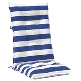 vidaXL Outdoor Cushion 2 pcs Blue and White 120 x 50 x 7 cm Fabric