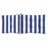 vidaXL Outdoor Cushion 2 pcs Blue and White 120 x 50 x 7 cm Fabric