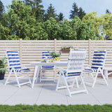 vidaXL Outdoor Cushion 2 pcs Blue and White 120 x 50 x 7 cm Fabric