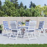 vidaXL Outdoor Cushion 2 pcs Blue and White 120 x 50 x 7 cm Fabric