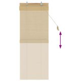 vidaXL Rolgordijn Naturel 40 x 160 cm Bamboe